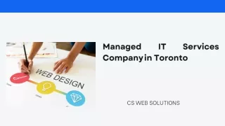 Managed IT Services Company in Toronto