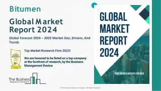 Bitumen Market Share, Size, Growth Prospects And Forecast 2033
