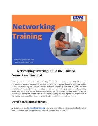 Networking Training_ Build the Skills to Connect and Succeed - PDF