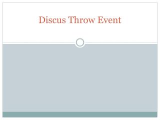 discus throw event