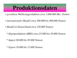 Produktionsdaten