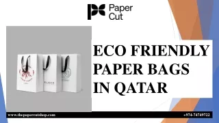 ECO FRIENDLY PAPER BAGS IN QATAR