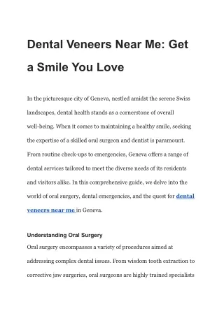 Dental Veneers Near Me_ Get a Smile You Love