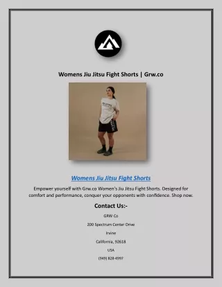 Womens Jiu Jitsu Fight Shorts | Grw.co