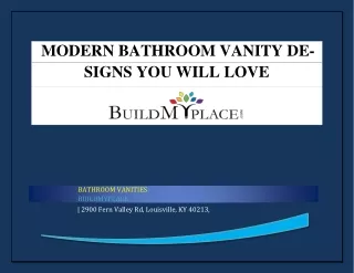 MODERN BATHROOM VANITY DESIGNS YOU WILL LOVE