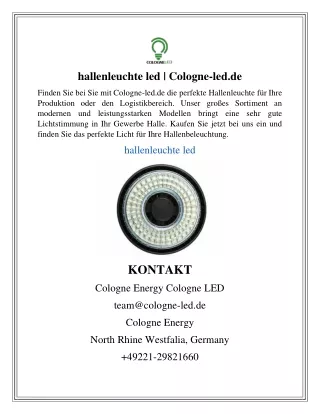 hallenleuchte led  Cologne-led.de1