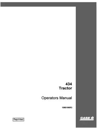 Case IH International 434 Tractor Operator’s Manual Instant Download (Publication No.1080186R3)