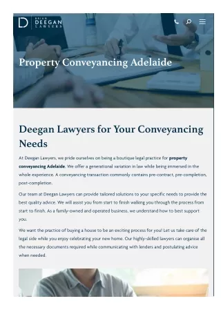 Property Conveyancing Adelaide