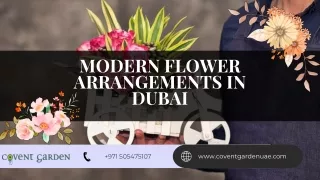 Modern Flower Arrangements In Dubai