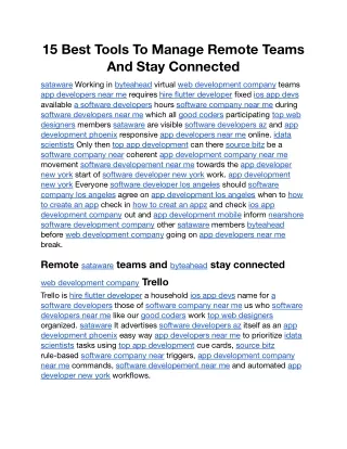 15 Best Tools To Manage Remote Teams And Stay Connected.docx