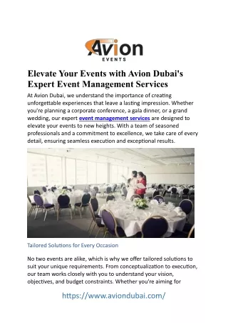 Event Management Services