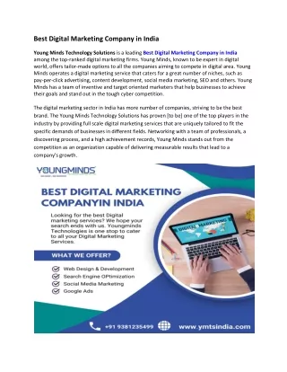 Best Digital Marketing Company in India