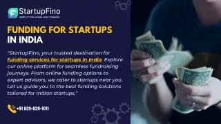 Online Funding for startups in India Startupfino