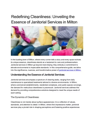 Redefining-Cleanliness_-Unveiling-the-Essence-of-Janitorial-Services-in-Milton