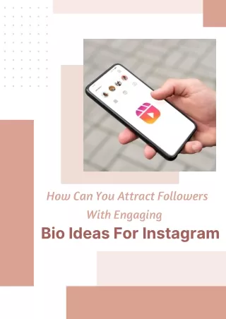 PDF - Bio Ideas For Instagram