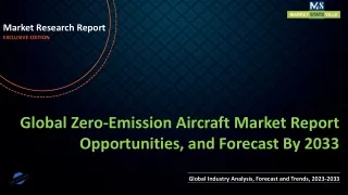 Zero-Emission Aircraft Market Report Opportunities, and Forecast By 2033