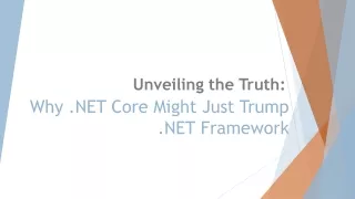 NET Core vs NET Framework