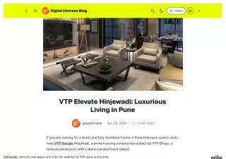 VTP Elevate Hinjewadi Pune | 2 & 3 BHK Premium Apartments