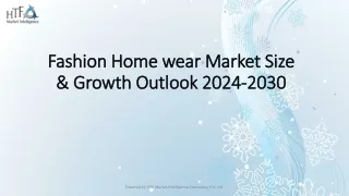 Fashion Homewear Market