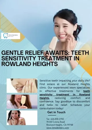 teeth sensitivity treatment Rowland Heights