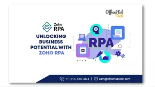 Unlocking Business Potential with Zoho RPA