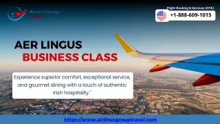 How do I book an Aer Lingus business class ticket?