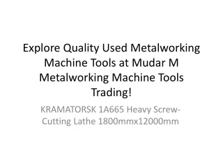 KRAMATORSK 1A665 Heavy Screw-Cutting Lathe