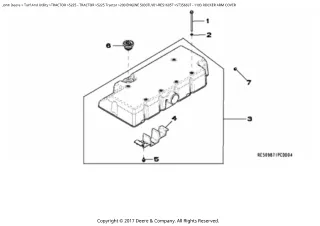 John Deere 5225 Tractor Parts Catalogue Manual (PC10865)