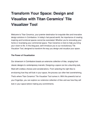 Transform Your Space_ Design and Visualize with Titan Ceramics' Tile Visualizer Tool