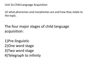 child language acquisition introduction