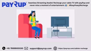 Cable TV Recharge Hassle-free with PayRup