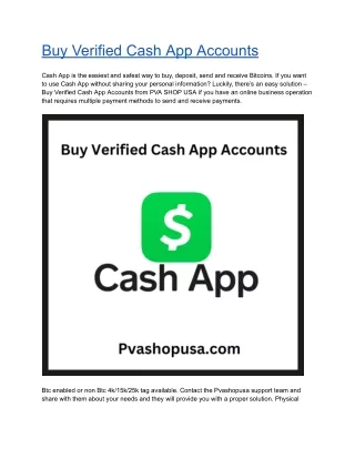 Top 3 Sites to Buy Verified Cash App Accounts in This Year