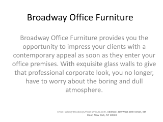 Broadway Office Furniture