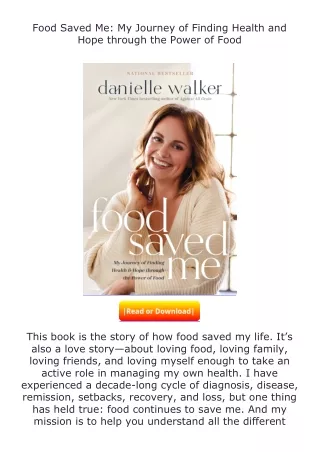 pdf❤(download)⚡ Food Saved Me: My Journey of Finding Health and Hope throug