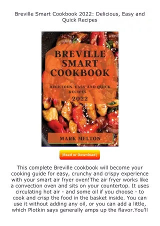 pdf❤(download)⚡ Breville Smart Cookbook 2022: Delicious, Easy and Quick Rec