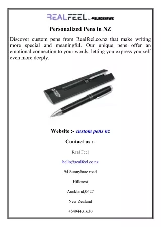 Personalized Pens in NZ