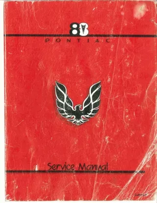 1982 PONTIAC FIREBIRD Service Repair Manual