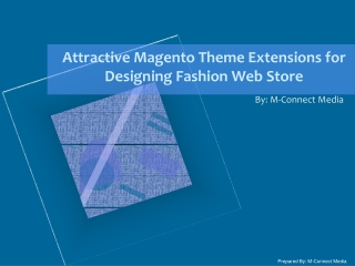 Popular Magento Theme Extension for Fashion Store