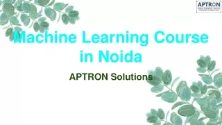 Machine Learning Course in Noida