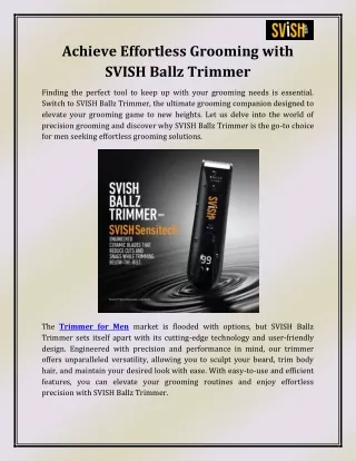 Trimmer for Men