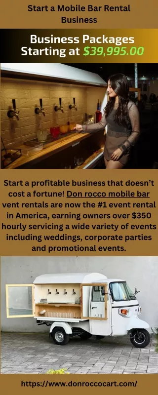 Start a Mobile Bar Rental Business