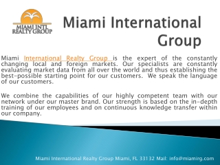 Miami International Realty Group