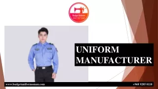 UNIFORM  MANUFACTURER1