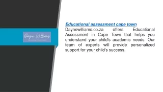 Educational Assessment Cape Town  Daynewilliams.co.za