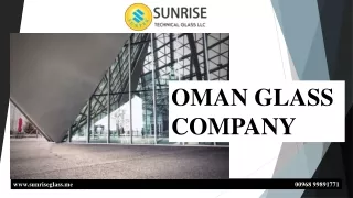 OMAN  GLASS COMPANY