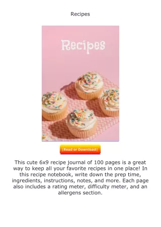 [READ]⚡PDF✔ Recipes