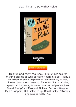 101-Things-To-Do-With-A-Pickle