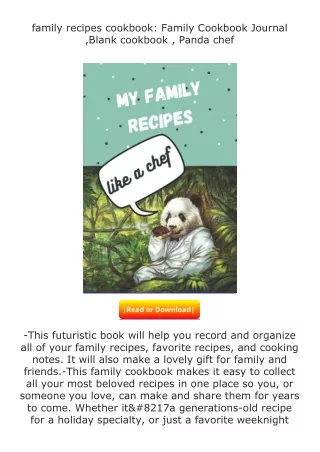 (❤️pdf)full✔download family recipes cookbook: Family Cookbook Journal ,Blan