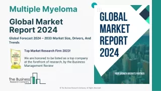 Multiple Myeloma Market Size, Analysis, Share And Industry Forecast To 2033