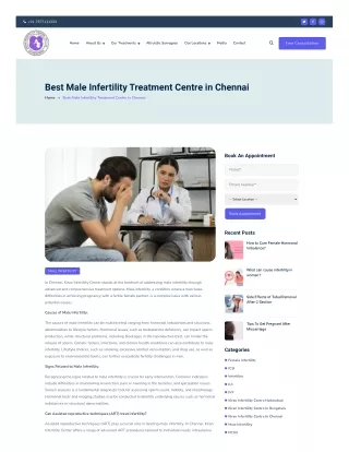 Best Male Infertility Treatment Centre in Chennai